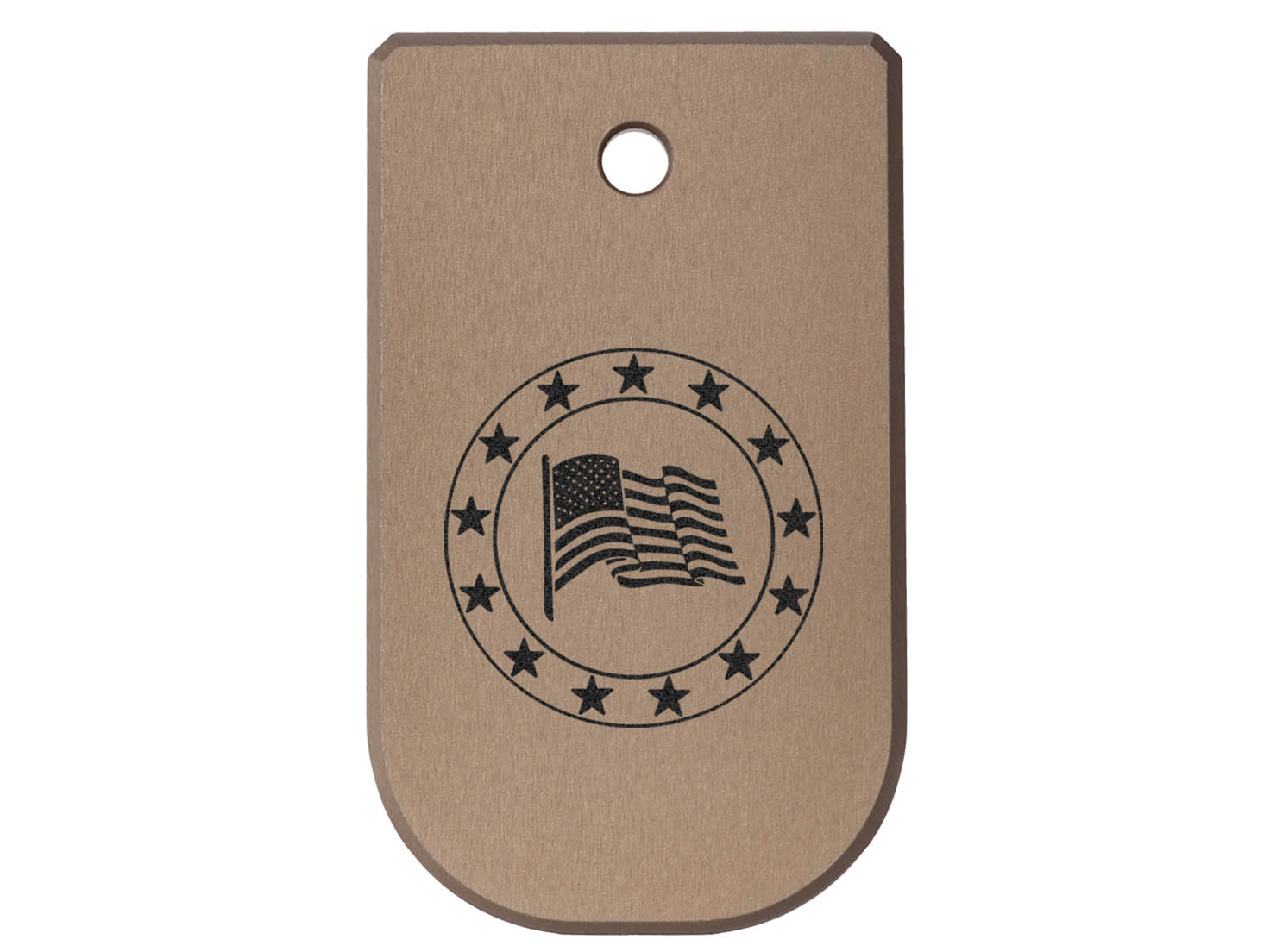 NDZ Glock 43X 48 Magazine Base Plate Aluminum FDE, Black